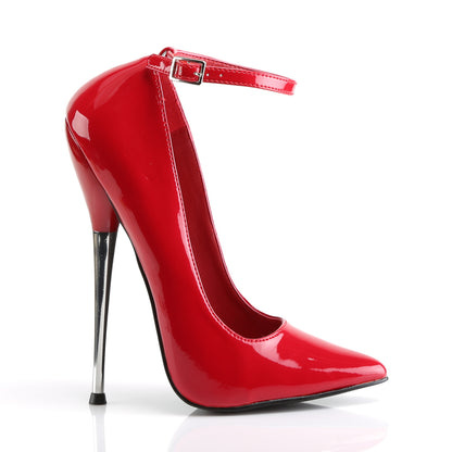 DAGGER-12 6 1/4" Solid Brass Heel Ankle Strap Plain Pump