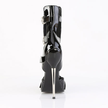 DAGGER-15 6 1/4" Solid Brass Heel Cage Bootie