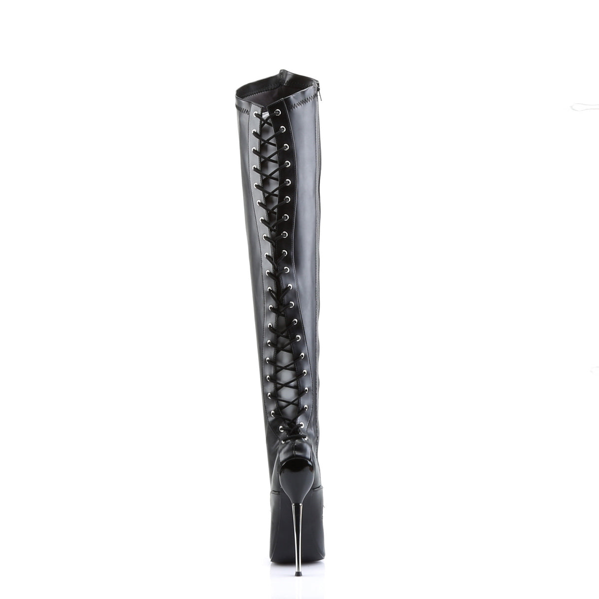 DAGGER-3060 *6 1/4" Solid Brass Heel Back Lace-Up Thigh BT