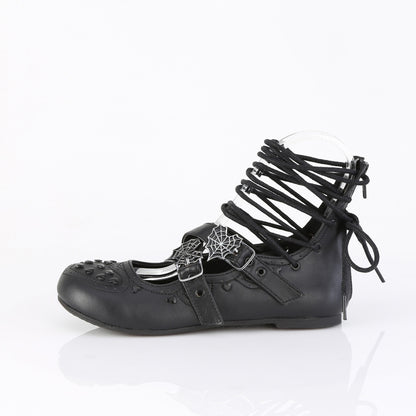 DAISY-11 Ballet Flat Eyelet Lace-Up Ankle High Shoe