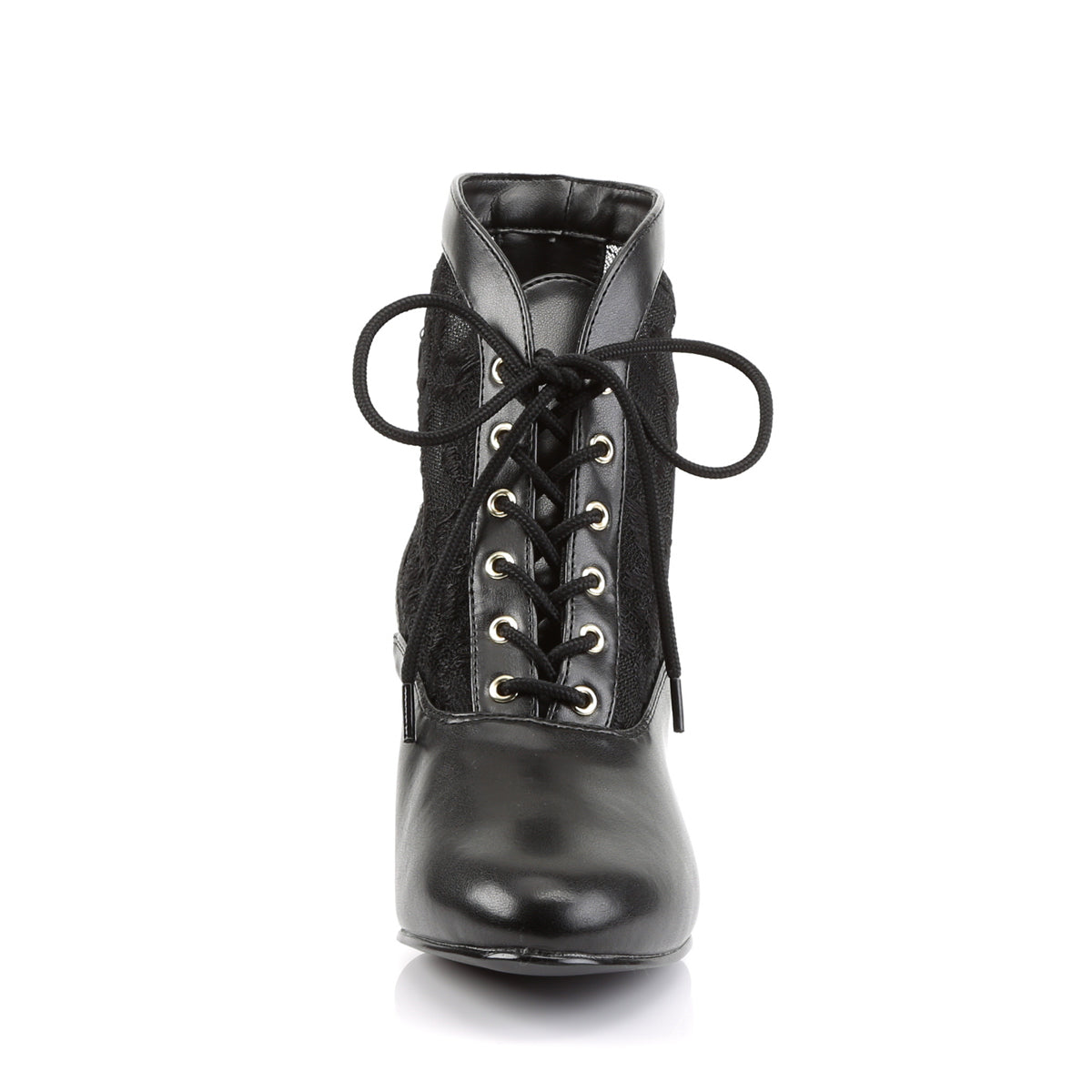 DAME-05 2" Heel, Lace Victorian Ankle Boot, Pioneer