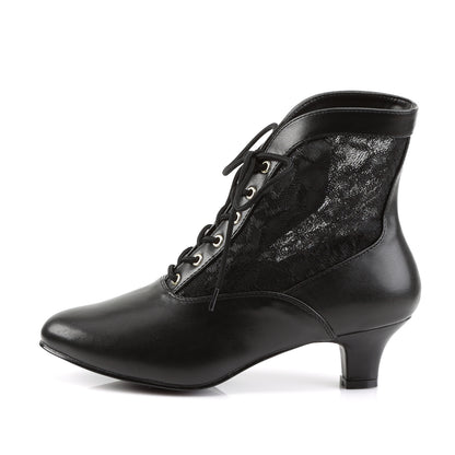 DAME-05 2" Heel, Lace Victorian Ankle Boot, Pioneer