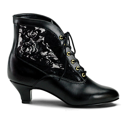 DAME-05 2" Heel, Lace Victorian Ankle Boot, Pioneer