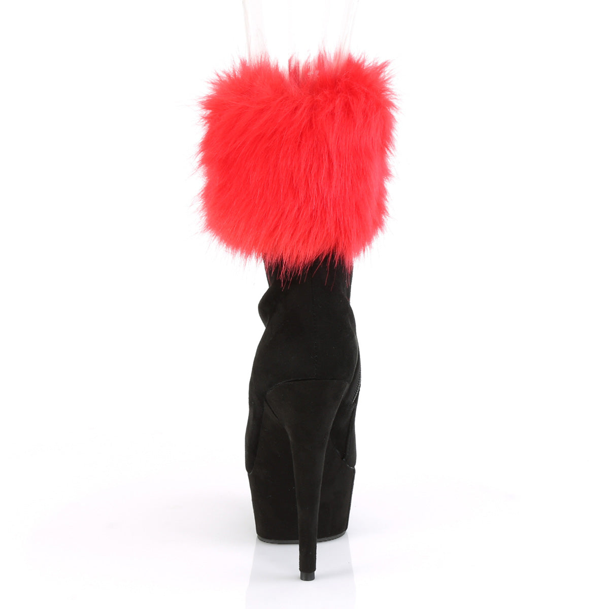 DELIGHT-1000 *6" Heel, 1 3/4" PF Ankle Bootie w/Fur Cuff, Inside Zip