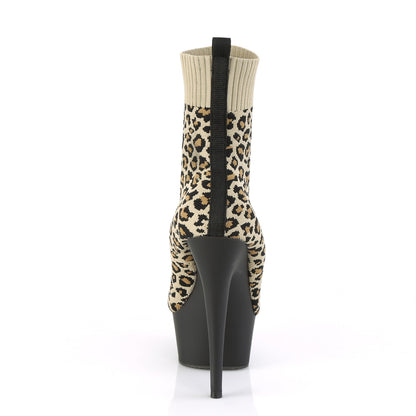 DELIGHT-1002LP *6" Heel, 1 3/4" PF Pull-on Stretch Sock-Like Ankle Bootie