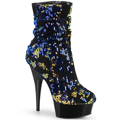 DELIGHT-1004 *6" Heel, 1 3/4" PF Slouch Ankle Boot, Side Zip