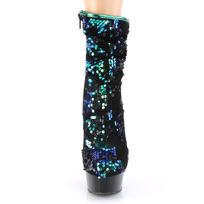 DELIGHT-1004 *6" Heel, 1 3/4" PF Slouch Ankle Boot, Side Zip