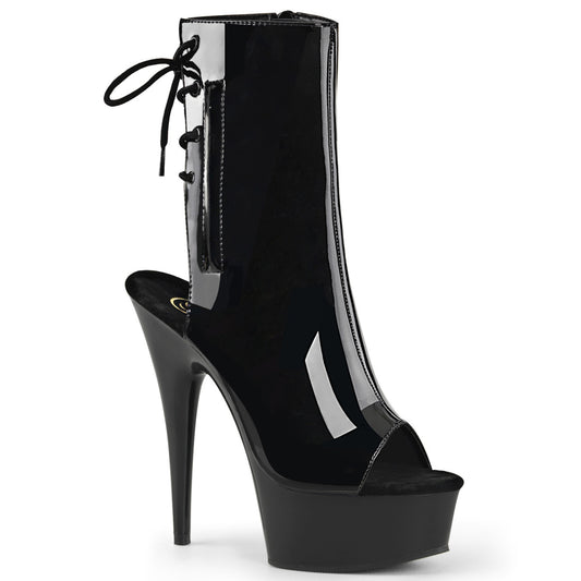 DELIGHT-1018 6" Heel, 1 3/4" PF Open Toe/Heel PF Ankle Boot