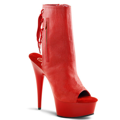 DELIGHT-1018 6" Heel, 1 3/4" PF Open Toe/Heel PF Ankle Boot