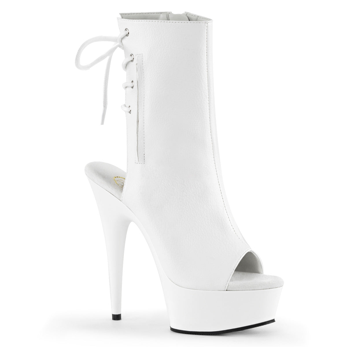 DELIGHT-1018 6" Heel, 1 3/4" PF Open Toe/Heel PF Ankle Boot