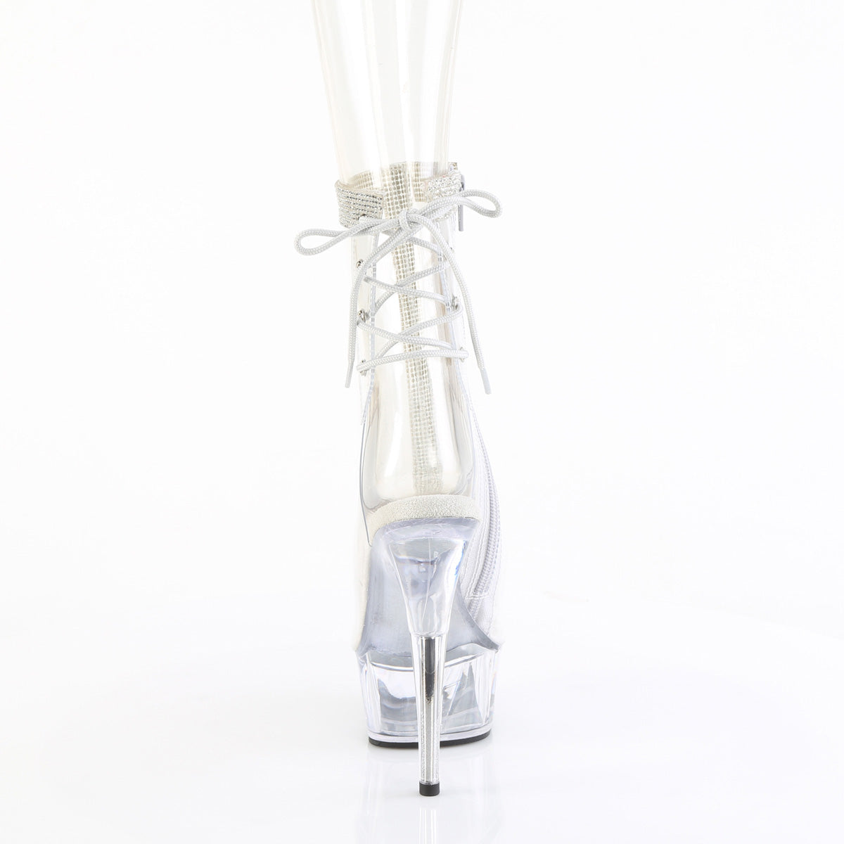 DELIGHT-1018C-2RS *6" Heel, 1 3/4" PF Open Toe/Heel Ankle Boot, Side Zip