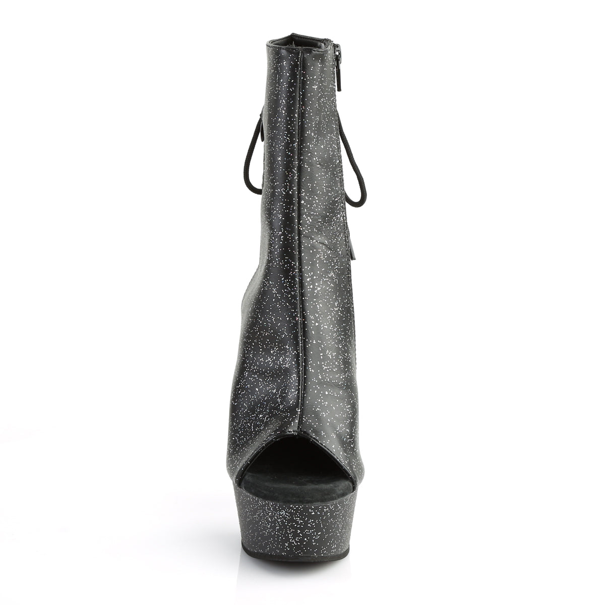 DELIGHT-1018MMG *6" Heel, 1 3/4" PF Open Toe/Heel Ankle Boot, Side Zip