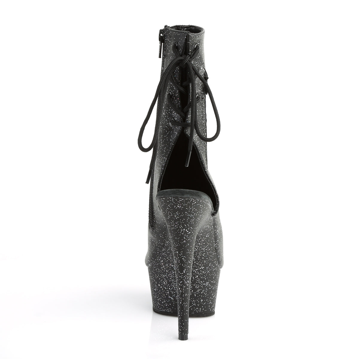 DELIGHT-1018MMG *6" Heel, 1 3/4" PF Open Toe/Heel Ankle Boot, Side Zip