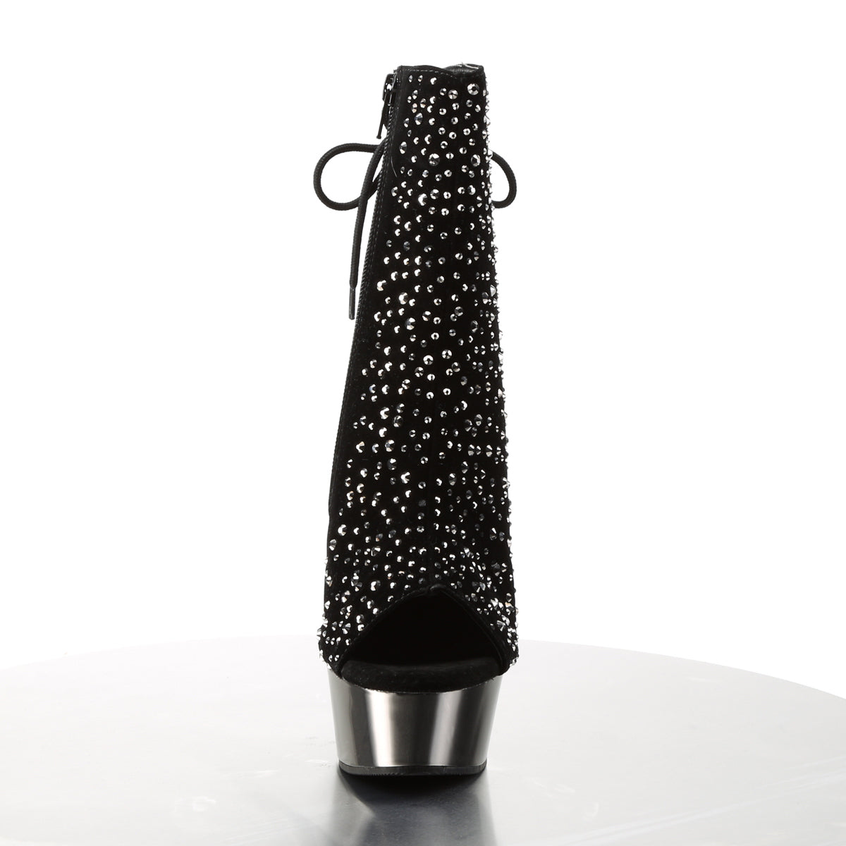 DELIGHT-1018RS *6" Heel, 1 3/4" PF Open Toe/ Back Ankle Boot