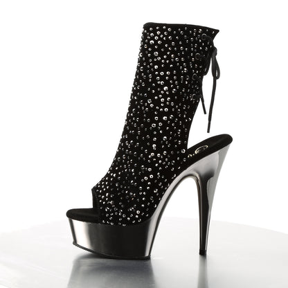 DELIGHT-1018RS *6" Heel, 1 3/4" PF Open Toe/ Back Ankle Boot