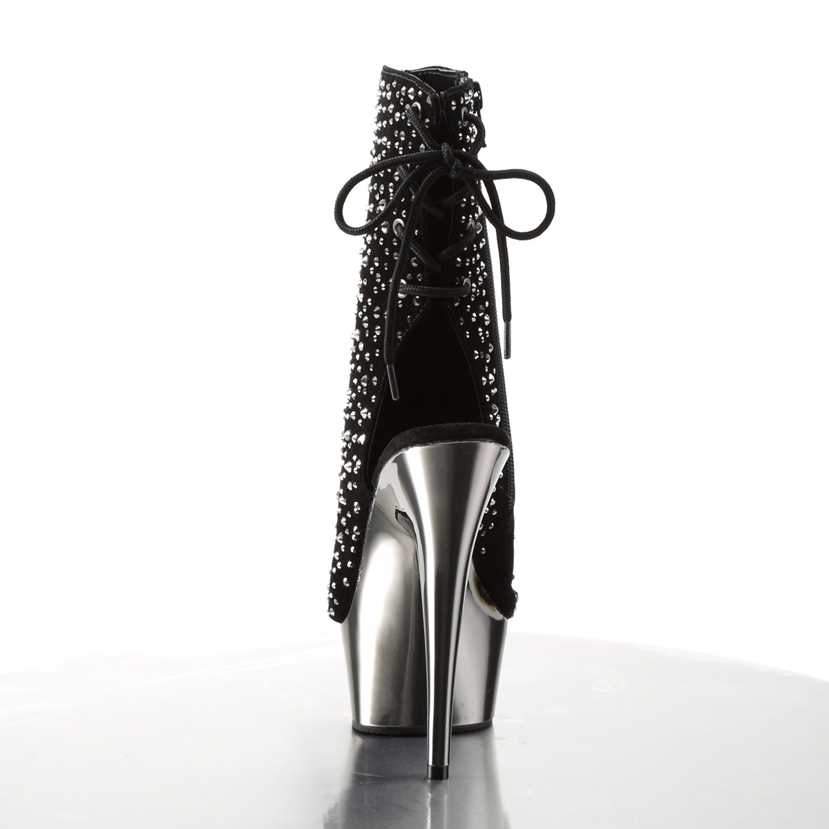 DELIGHT-1018RS *6" Heel, 1 3/4" PF Open Toe/ Back Ankle Boot