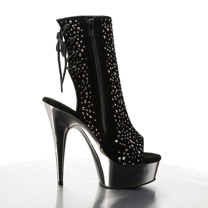 DELIGHT-1018RS *6" Heel, 1 3/4" PF Open Toe/ Back Ankle Boot