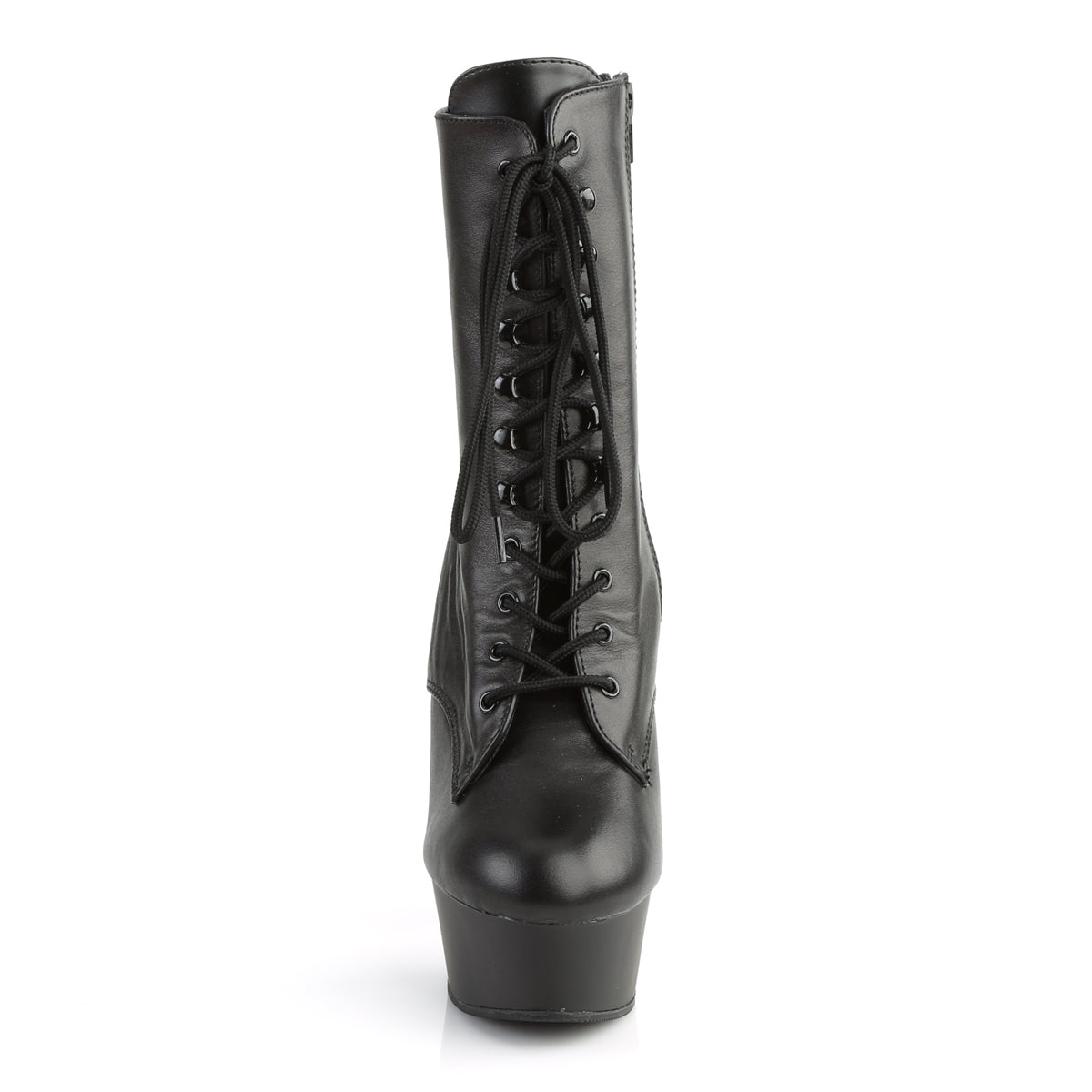 DELIGHT-1020 6" Lace-Up PF Ankle Boot, Side Zip