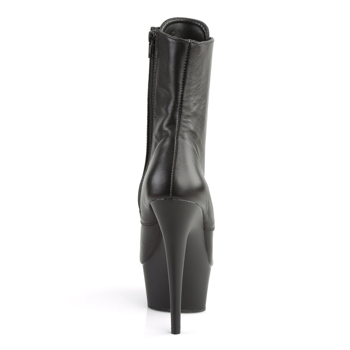 DELIGHT-1020 6" Lace-Up PF Ankle Boot, Side Zip