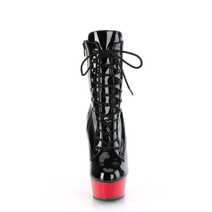 DELIGHT-1020 6" Lace-Up PF Ankle Boot, Side Zip
