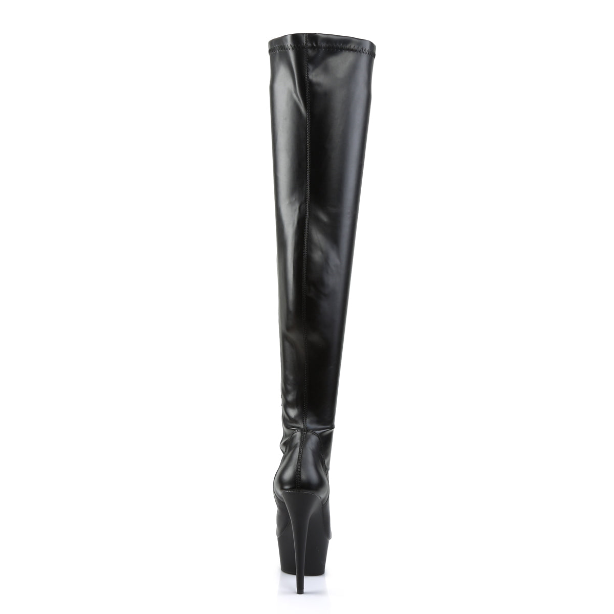DELIGHT-3000 6" Heel, 1 3/4" PF Thigh High Boot, Side Zip