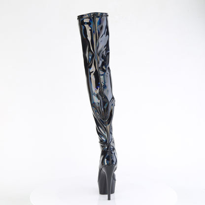 DELIGHT-3000HWR *6" Heel, 1 3/4" PF Stretch Thigh Boot,  12" Side Zip