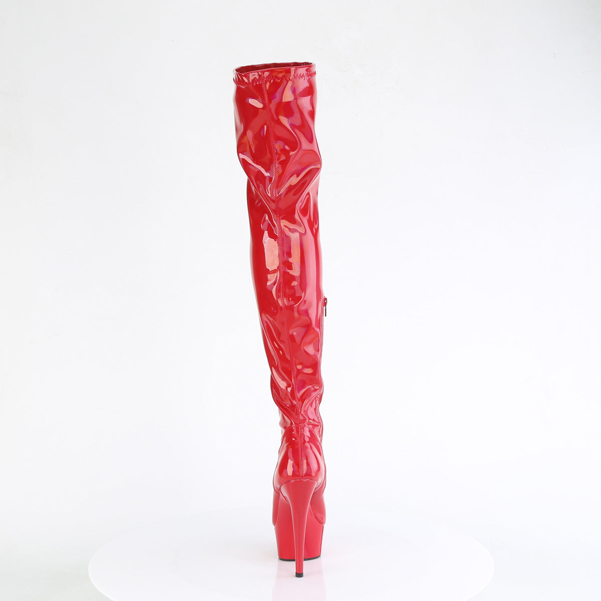 DELIGHT-3000HWR *6" Heel, 1 3/4" PF Stretch Thigh Boot,  12" Side Zip