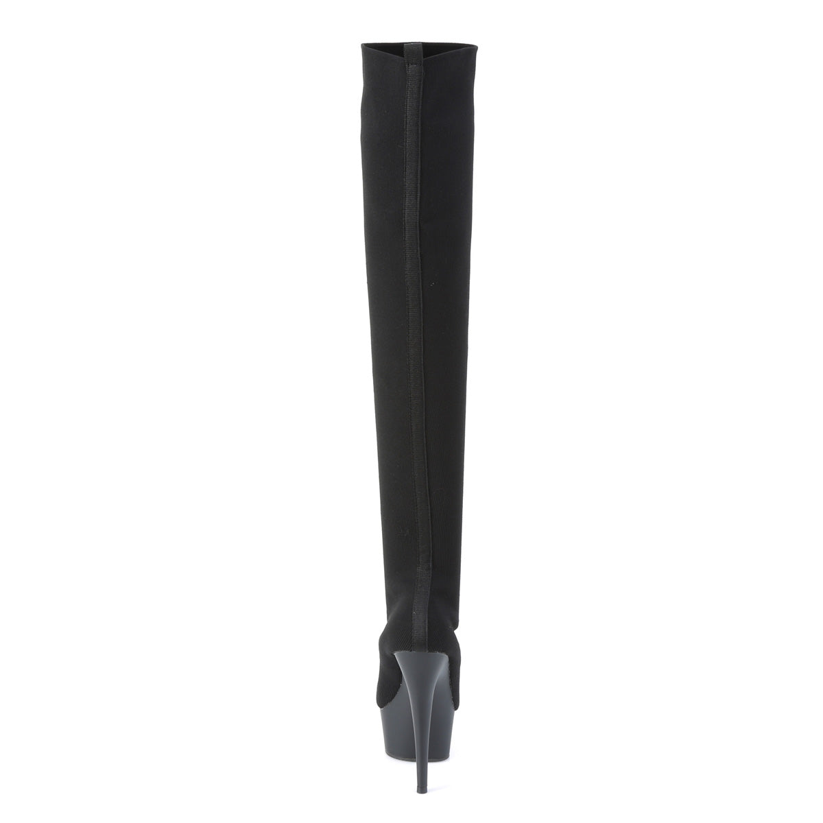 DELIGHT-3002-1 *6" Heel, 1 3/4" PF Pull-on Stretch Knit Thigh Boot
