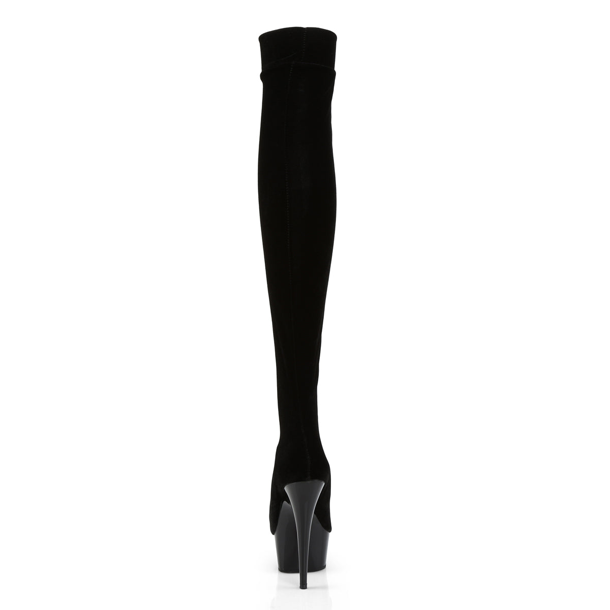 DELIGHT-3002 6" Heel, 1 3/4" PF Thigh High Velvet Boot