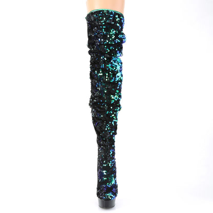 DELIGHT-3004 *6" Heel, 1 3/4" PF Slouch Thigh Boot, Side Zip