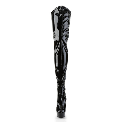 DELIGHT-4000 *6" Heel, 1 3/4" PF Stretch Crotch Boot, Size Zip