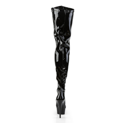 DELIGHT-4000 *6" Heel, 1 3/4" PF Stretch Crotch Boot, Size Zip