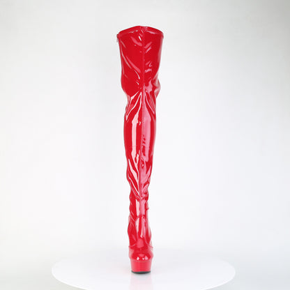 DELIGHT-4000 *6" Heel, 1 3/4" PF Stretch Crotch Boot, Size Zip