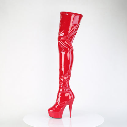 DELIGHT-4000 *6" Heel, 1 3/4" PF Stretch Crotch Boot, Size Zip