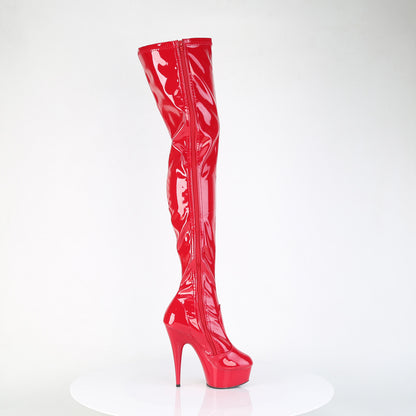 DELIGHT-4000 *6" Heel, 1 3/4" PF Stretch Crotch Boot, Size Zip