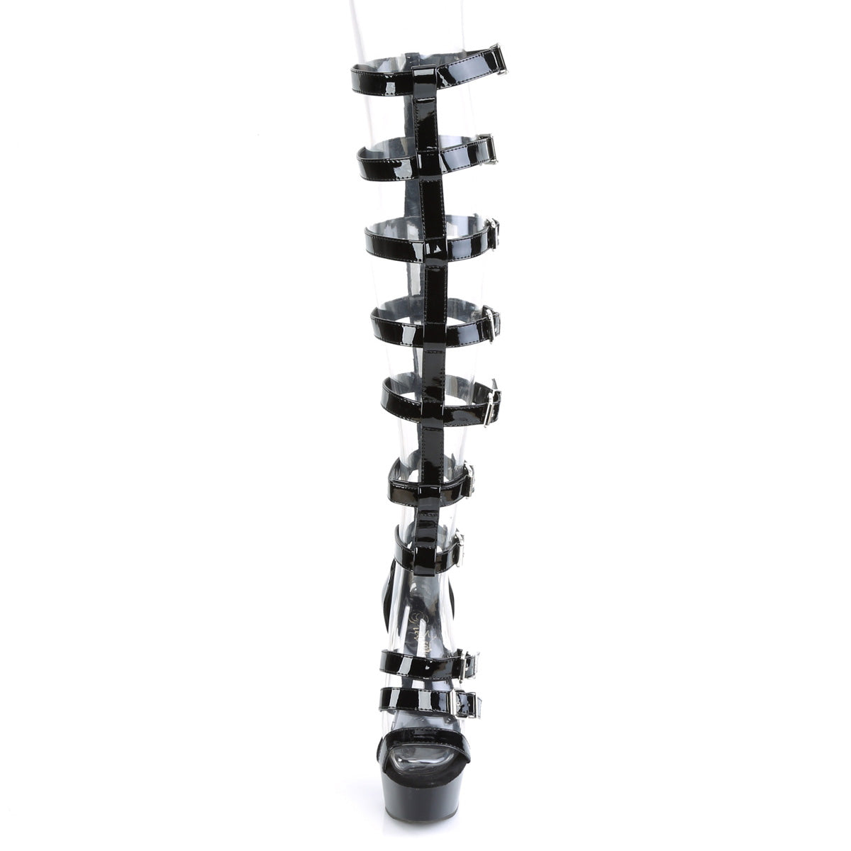 DELIGHT-600-46 *6" Heel, 1 3/4" PF Interchangeable Gladiator Sandal Boot