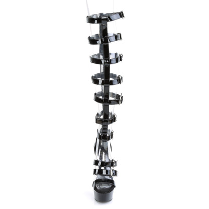 DELIGHT-600-46 *6" Heel, 1 3/4" PF Interchangeable Gladiator Sandal Boot