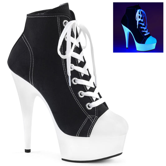DELIGHT-600SK-02 6" Heel, 1 3/4" P/F Sneaker, Side Zip