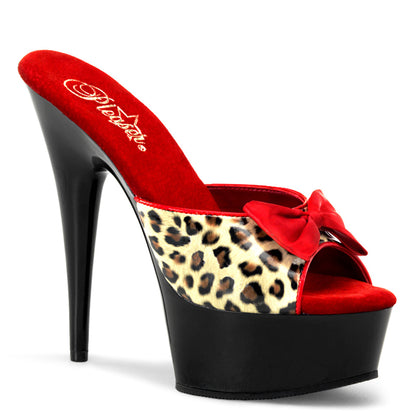 DELIGHT-601-6 6" Heel, 1 3/4" PF Two Tone Slide W/ Bow