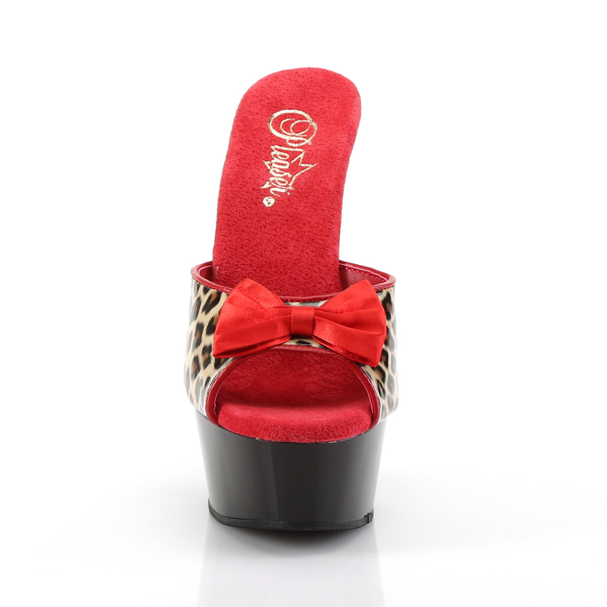 DELIGHT-601-6 6" Heel, 1 3/4" PF Two Tone Slide W/ Bow