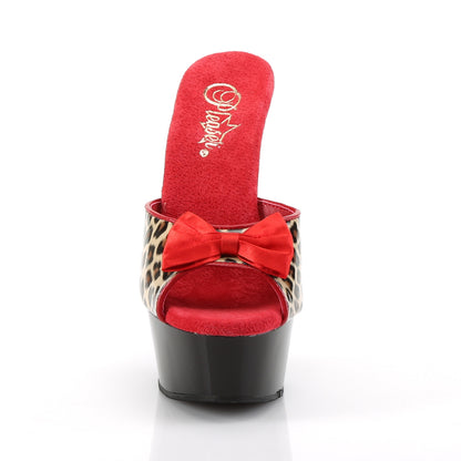 DELIGHT-601-6 6" Heel, 1 3/4" PF Two Tone Slide W/ Bow