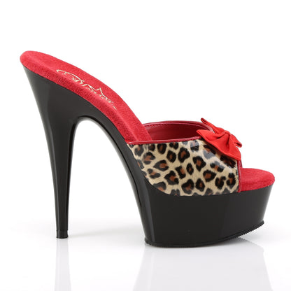 DELIGHT-601-6 6" Heel, 1 3/4" PF Two Tone Slide W/ Bow