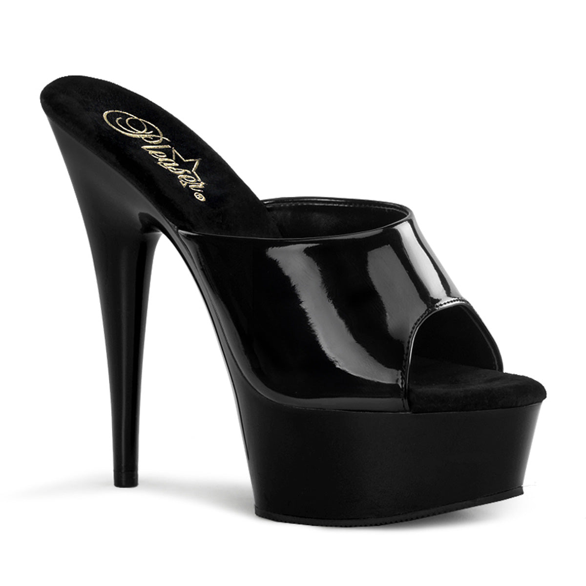 DELIGHT-601 6" Heel, 1 3/4" Platform Peep Toe Slide