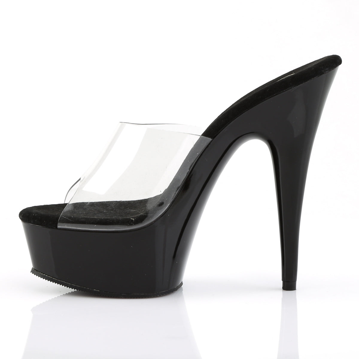 DELIGHT-601 6" Heel, 1 3/4" Platform Peep Toe Slide