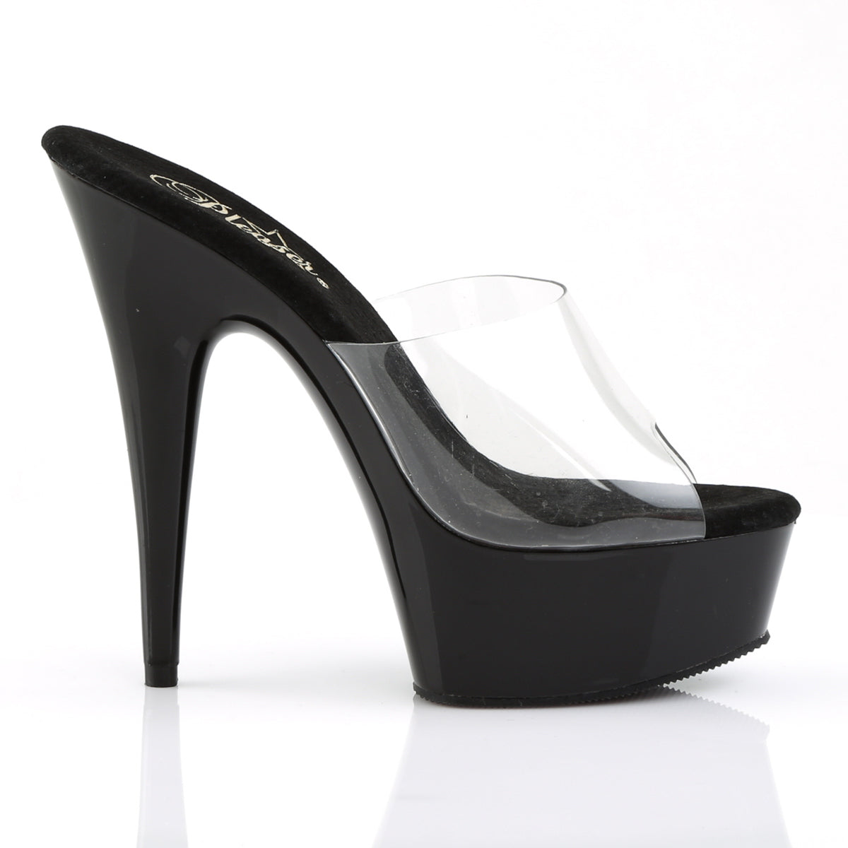 DELIGHT-601 6" Heel, 1 3/4" Platform Peep Toe Slide