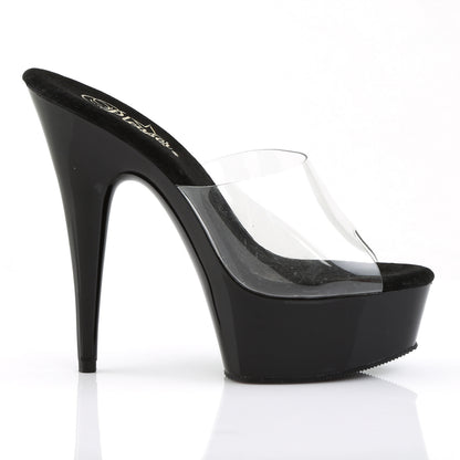 DELIGHT-601 6" Heel, 1 3/4" Platform Peep Toe Slide