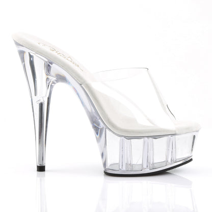 DELIGHT-601 6" Heel, 1 3/4" Platform Peep Toe Slide