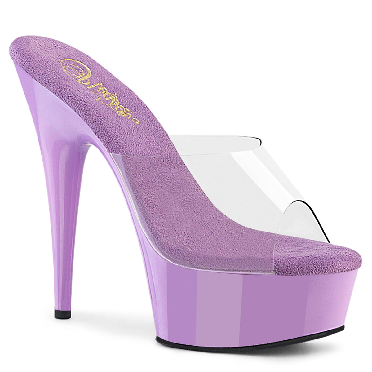 DELIGHT-601 6" Heel, 1 3/4" Platform Peep Toe Slide