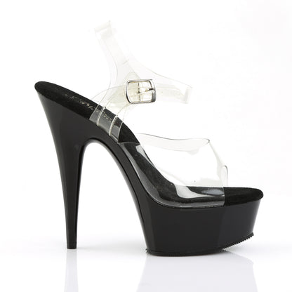DELIGHT-608 6" Heel, 1 3/4" PF Ankle Strap Sandal