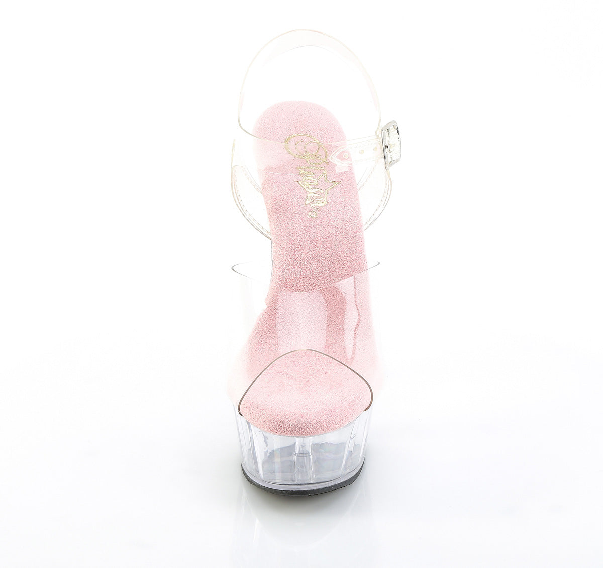DELIGHT-608 6" Heel, 1 3/4" PF Ankle Strap Sandal
